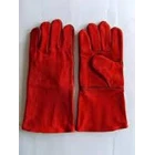 Welding Safety Gloves 14 in Red 1