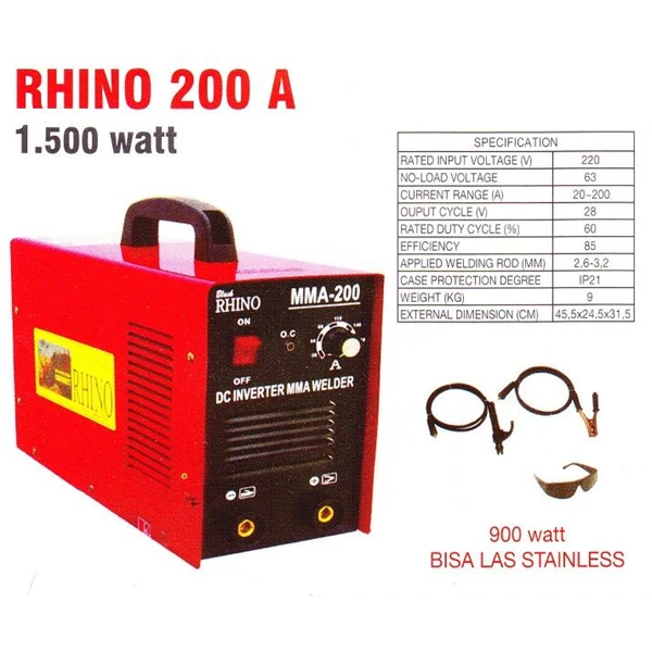 Rhino 200 Welding Machine Inverter