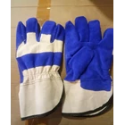 Leather combination welding safety gloves 1