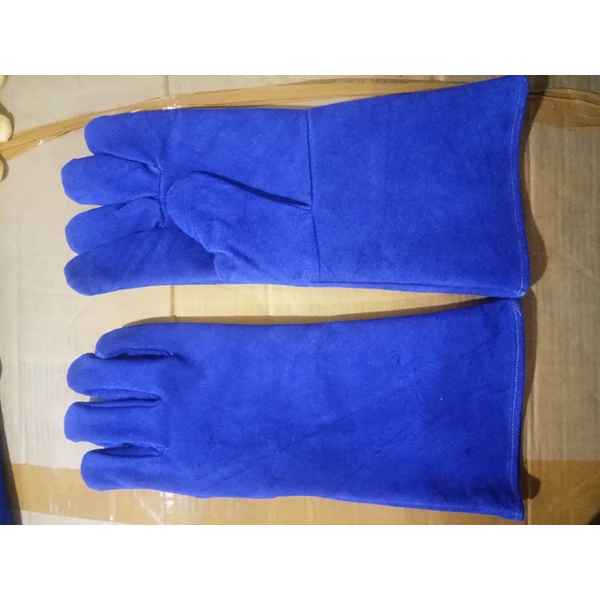 Thrich Blue 16 in Welding Gloves
